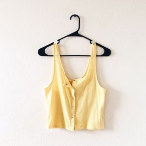 H&M Divided tank top with button/snap fasteners
